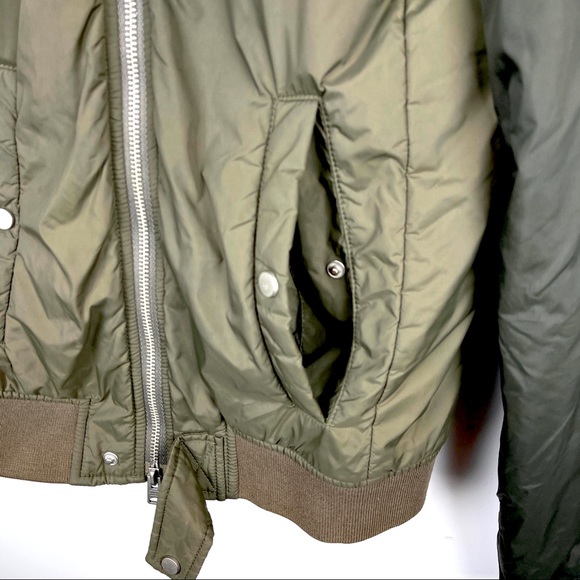 ALLSAINTS Mens NWOT Braddock Bomber Jacket Olive M - Picture 7 of 16